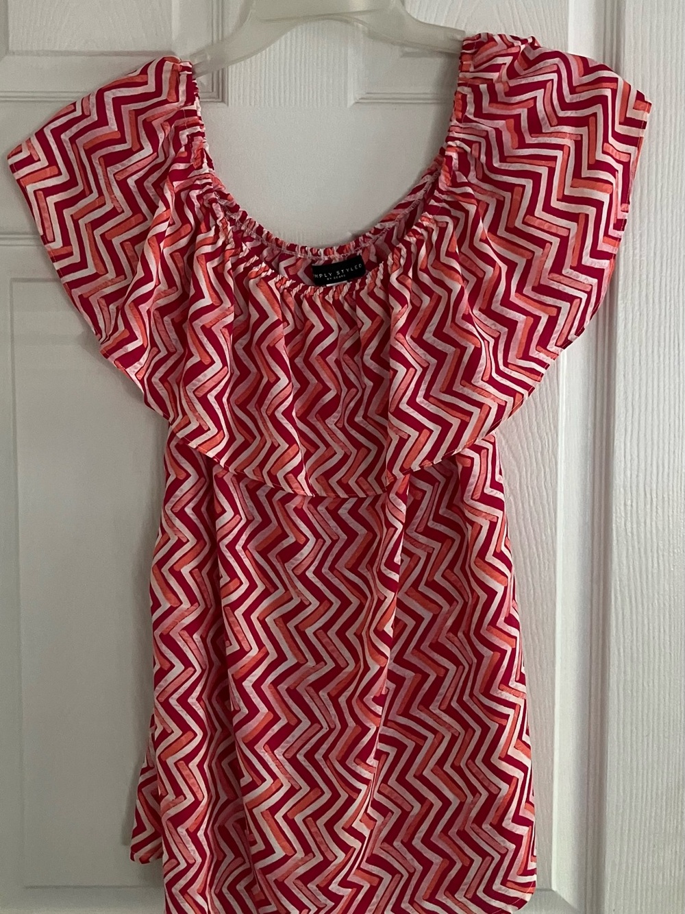 Simply Styled by Sears Pink Top Size L